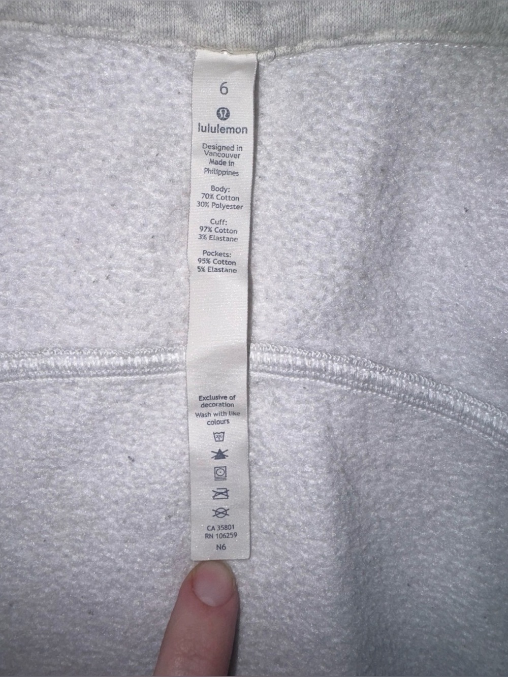 `Lululemon Scuba Full Zip Hoodie Heathered Gray Sz 6 - Picture 10 of 16